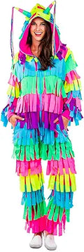 Womens Pinata Onesies Multicolored Adult Jumpsuits - Fun Comfortable