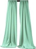 5 ft x 9 ft Polyester Backdrop Drape Panels - Aqua Green