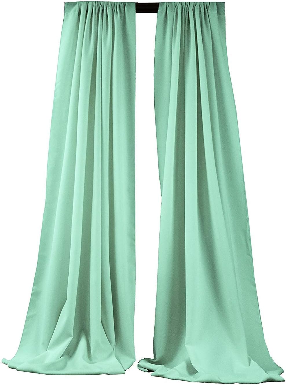 5 Feet Wide by 9 Feet High Polyester Backdrop Drape Curtain