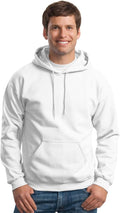 Gildan White Hooded Sweatshirt - All-Day Comfort