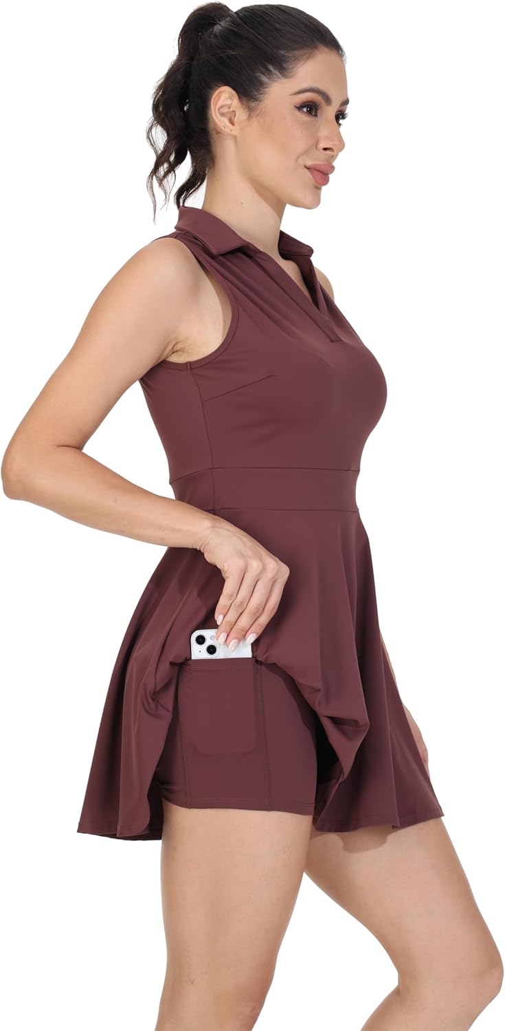 Cute Golf Tennis Dress Workout Athletic Dresses for Women