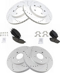 Front & Rear Ceramic Brake Pad and Rotor Kit for 2005-10 Mustang