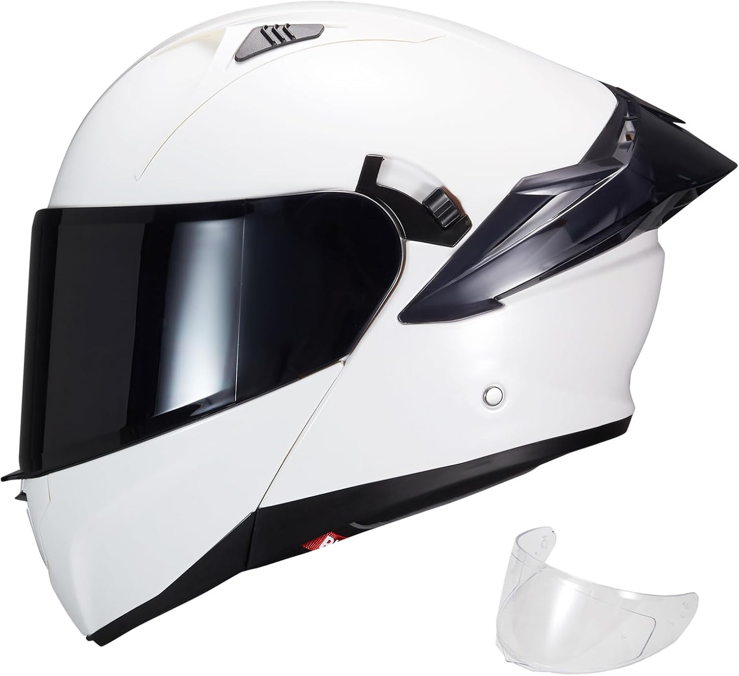 Modular Motorcycle Helmet with Dual Visor for Safety and Comfort
