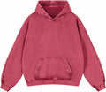 Mens Oversized Hoodies Pullover Women Fall Acid Wash Plain Preppy soft
