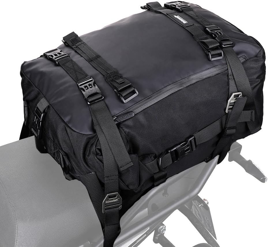 Rhinowalk Motorcycle Tail Bag 30L Waterproof Travel Luggage