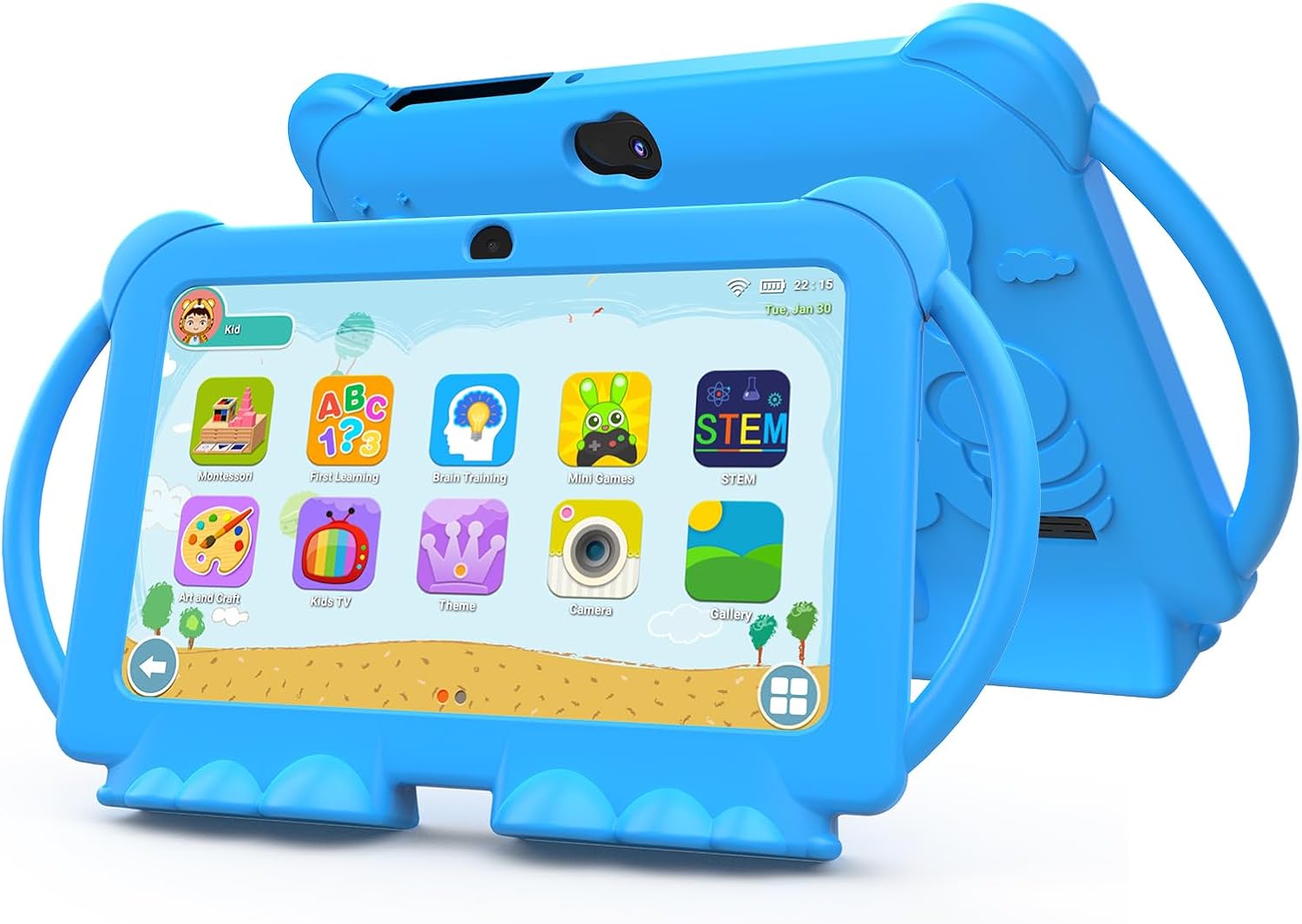 Android 14 Kids Tablet with 7 Inch Screen and Parental Control