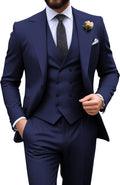 Slim Fit 3-Piece Double Breasted Suit for Men - Tailored Look