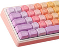MOA Profile PBT Rainbow Candy Keycaps 126-Key Set - Soft Feel