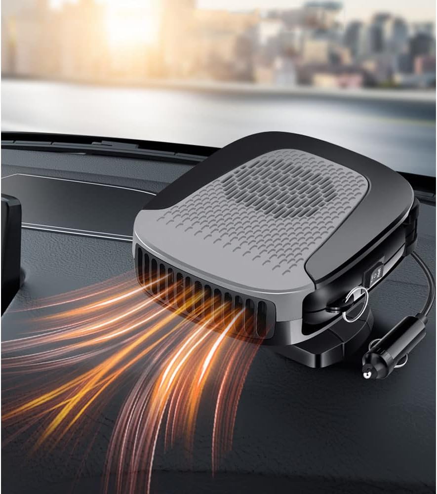 TSKLooy 2-in-1 Portable Car Heater/Cooler 12V 150W - Fast Heating/Cooling