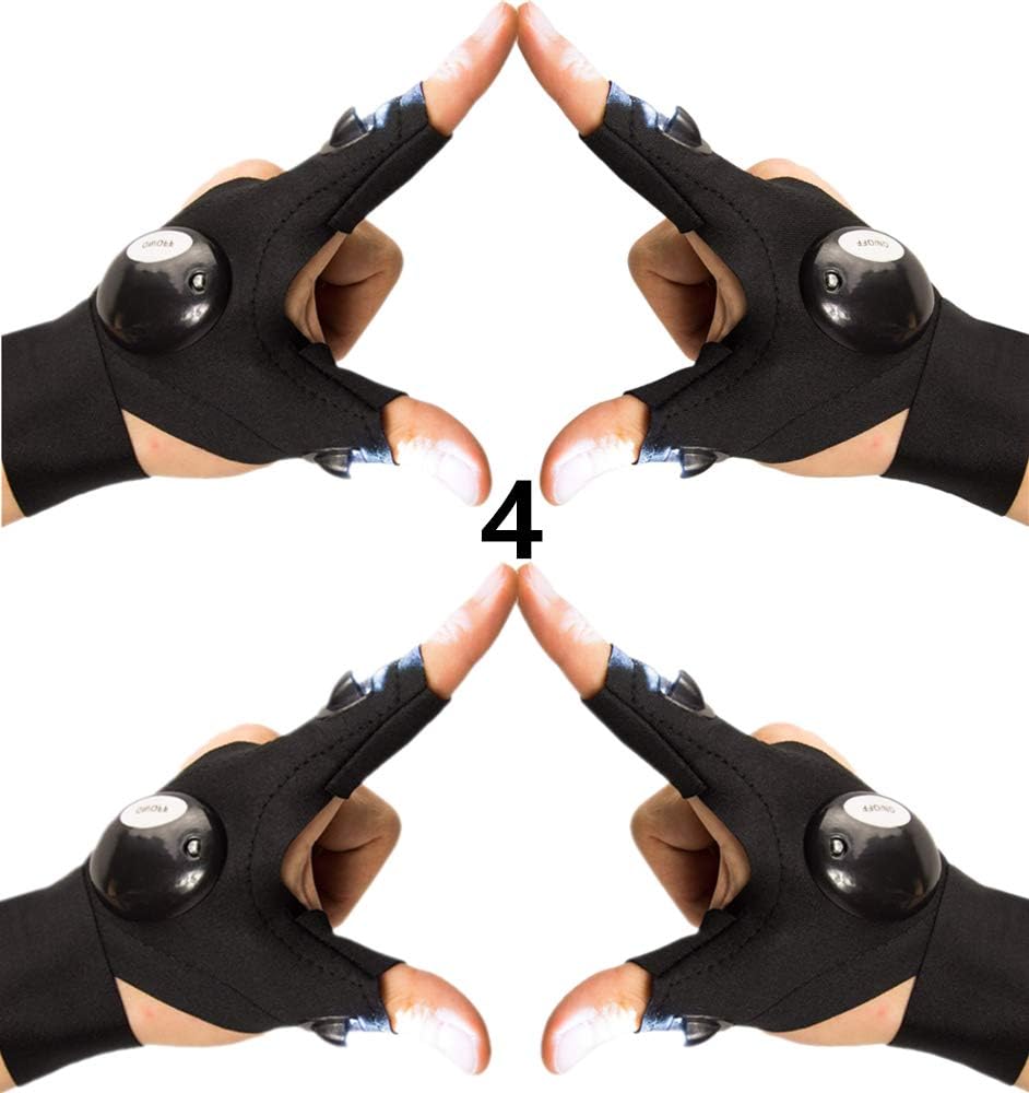 LED Flashlight Gloves - Bright Hands-Free Lighting