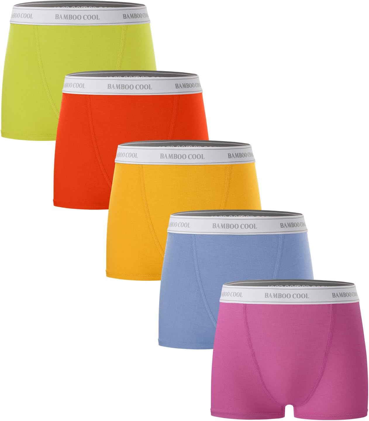 Bamboo Cool Womens Bamboo Boxer Briefs Soft Stretch Boy Shorts