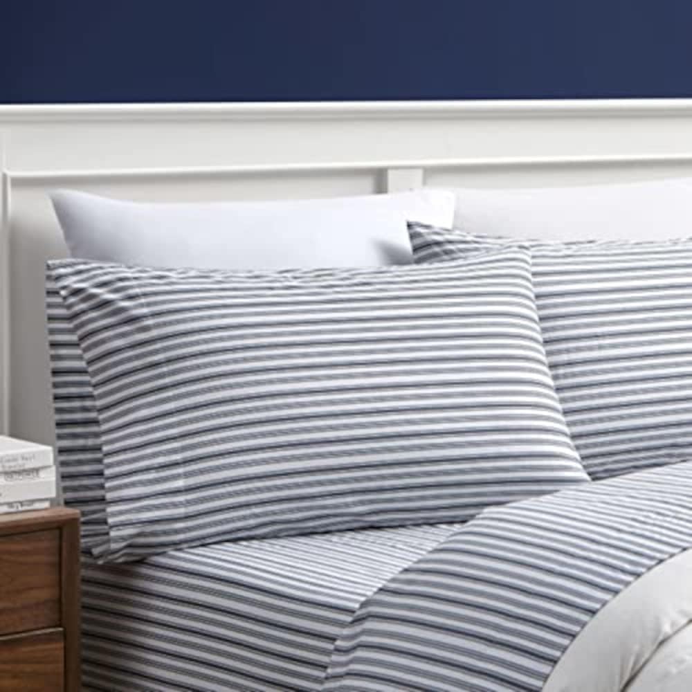 Nautica King Sheets Cotton Percale Bedding Set for Comfort