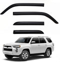 Window Visors Rain Guards for 2010-2024 4Runner - Dark Smoke