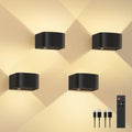 Motion Sensor Wall Lamp 4 Pack - Rechargeable Wireless Up/Down Sconce