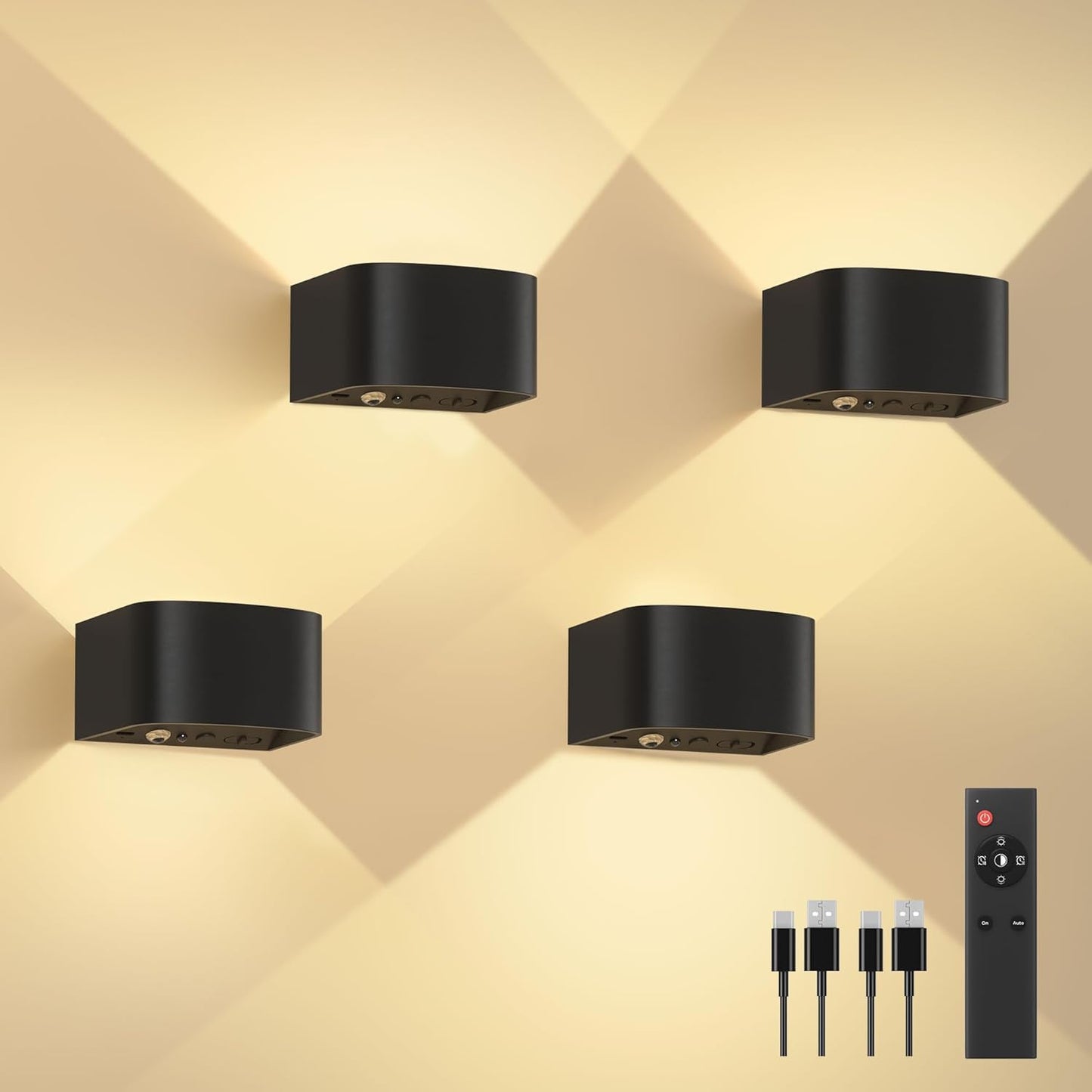 Motion Sensor Wall Lamp with Remote Control - Bright and Versatile