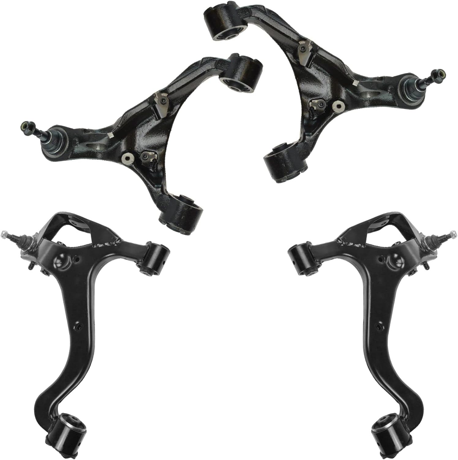 TRQ Front Upper & Lower Control Arm Set for Range Rover Sport