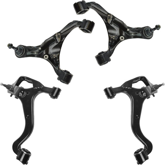 TRQ Front Upper & Lower Control Arm Set for Range Rover Sport