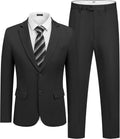 COOFANDY Mens Slim Fit 2 Piece Suit - Formal Jacket and Pants Set