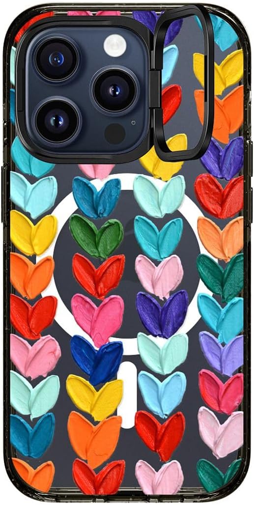 CASETiFY Impact Ring Stand Case for iPhone 15 Pro - Clear Design