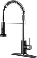 Kitchen Faucet with Pull Down Sprayer - Commercial Style, High Flow