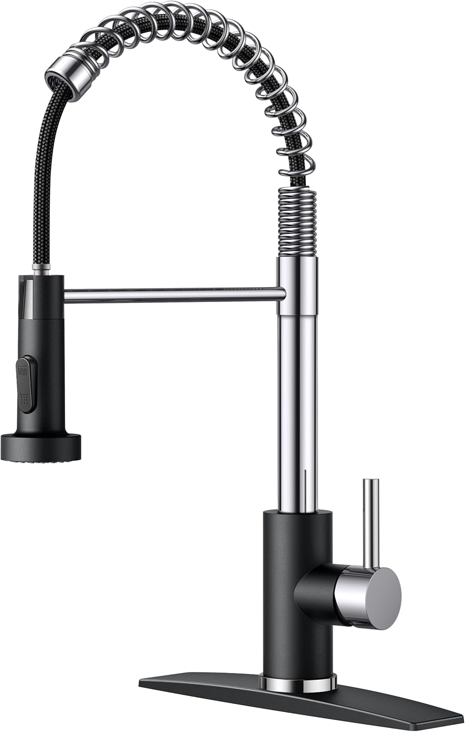 FORIOUS Kitchen Faucet with Pull Down Sprayer for Modern Kitchens