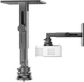 Adjustable Universal Projector Mount - Lightweight Aluminum Alloy - Holds 33 lbs - Black