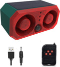 Solar Outdoor Motion Sensor Alarm - 13 Sounds, 2x130db Loud Deterrent
