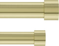 Umbra Cappa Double Curtain Rod 66 to 120 in - Modern Adjustable Rod