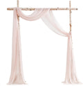Floroom Wedding Arch Draping Fabric 2 Panels 20ft Blush - Elegant