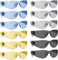 BISON LIFE Safety Glasses Full Color Assorted - Lightweight Wrap