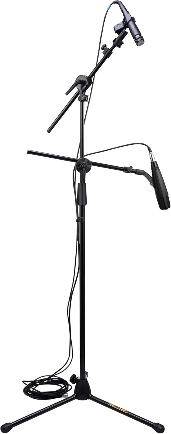 Hercules Stands MS464BPRO Double Boom Mic Stand for Musicians