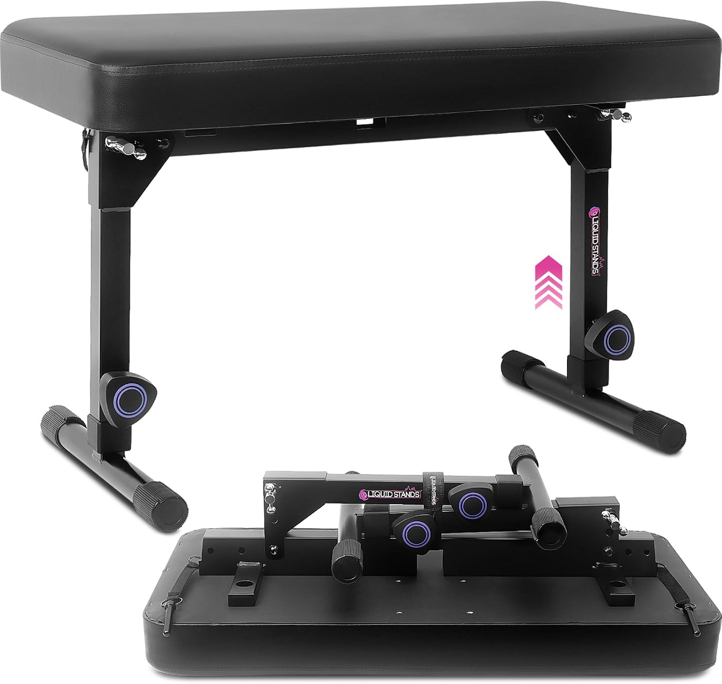 Foldable Dual Adjustable Piano Bench for Musicians and Students
