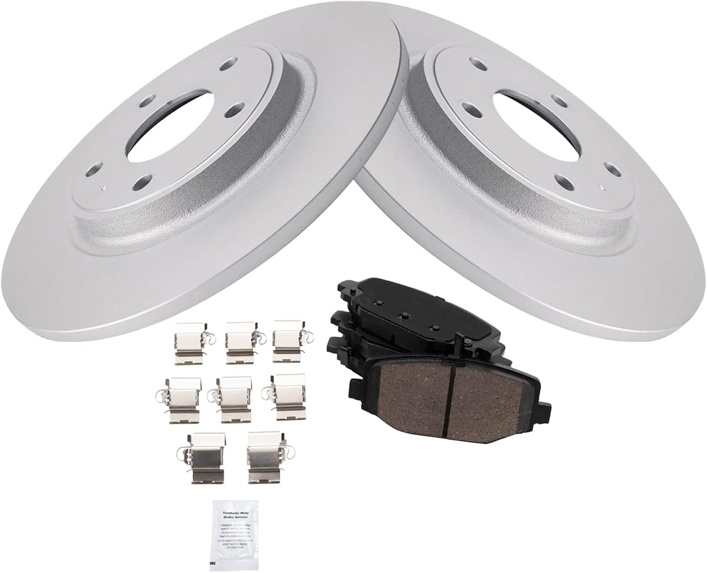TRQ Rear Brake Pad & Rotor Kit for Chrysler & Dodge Vehicles