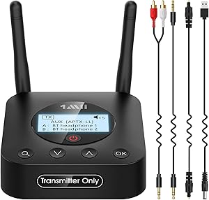 1Mii B06TX+ Bluetooth 5.2 Transmitter for TV and PC Upgrade