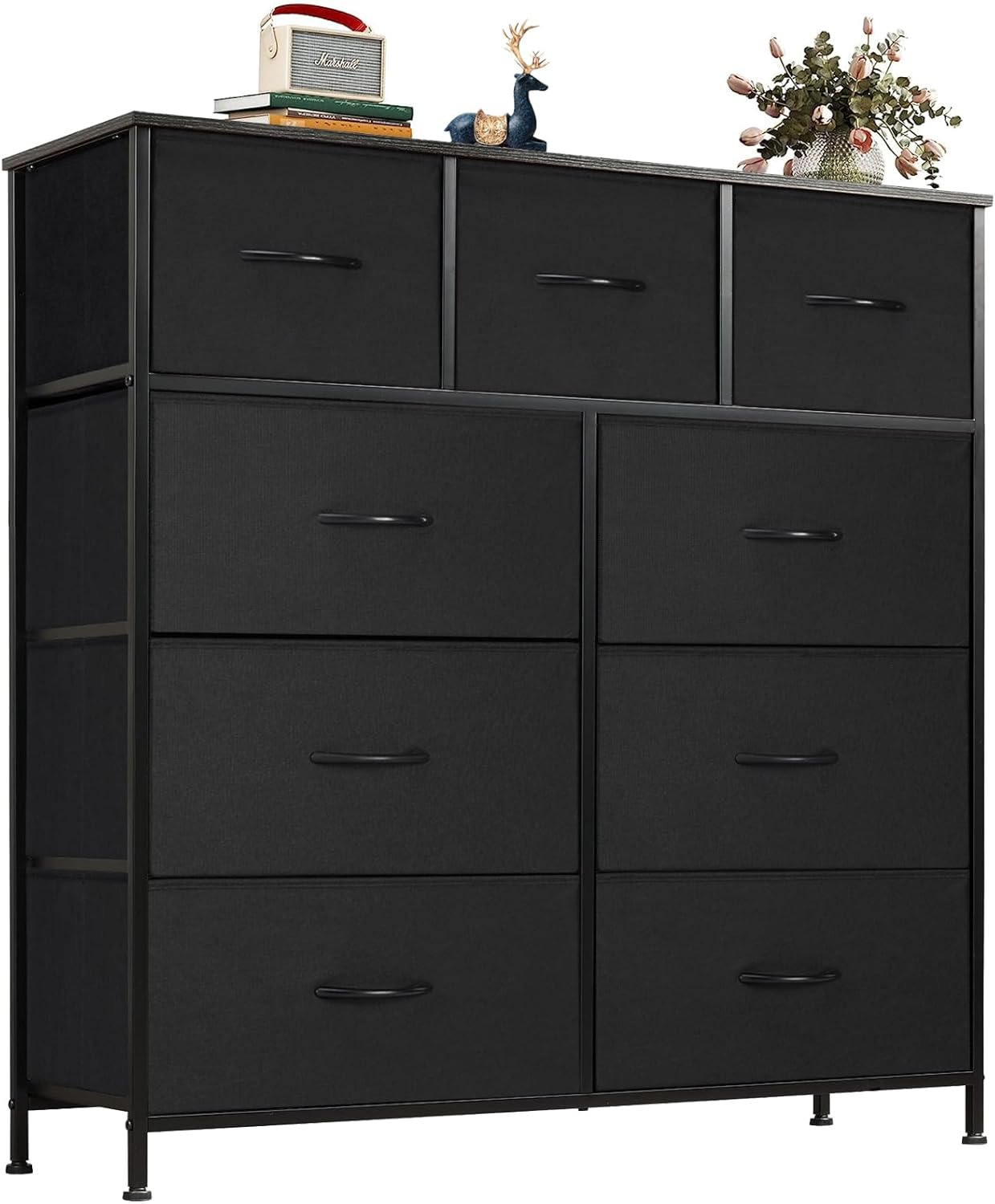 OLIXIS Dresser for Bedroom with 9 Storage Drawers and Organizer