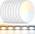 Peasur 12 in LED Ceiling Light 8Pack - Slim 5-Color Flush Mount