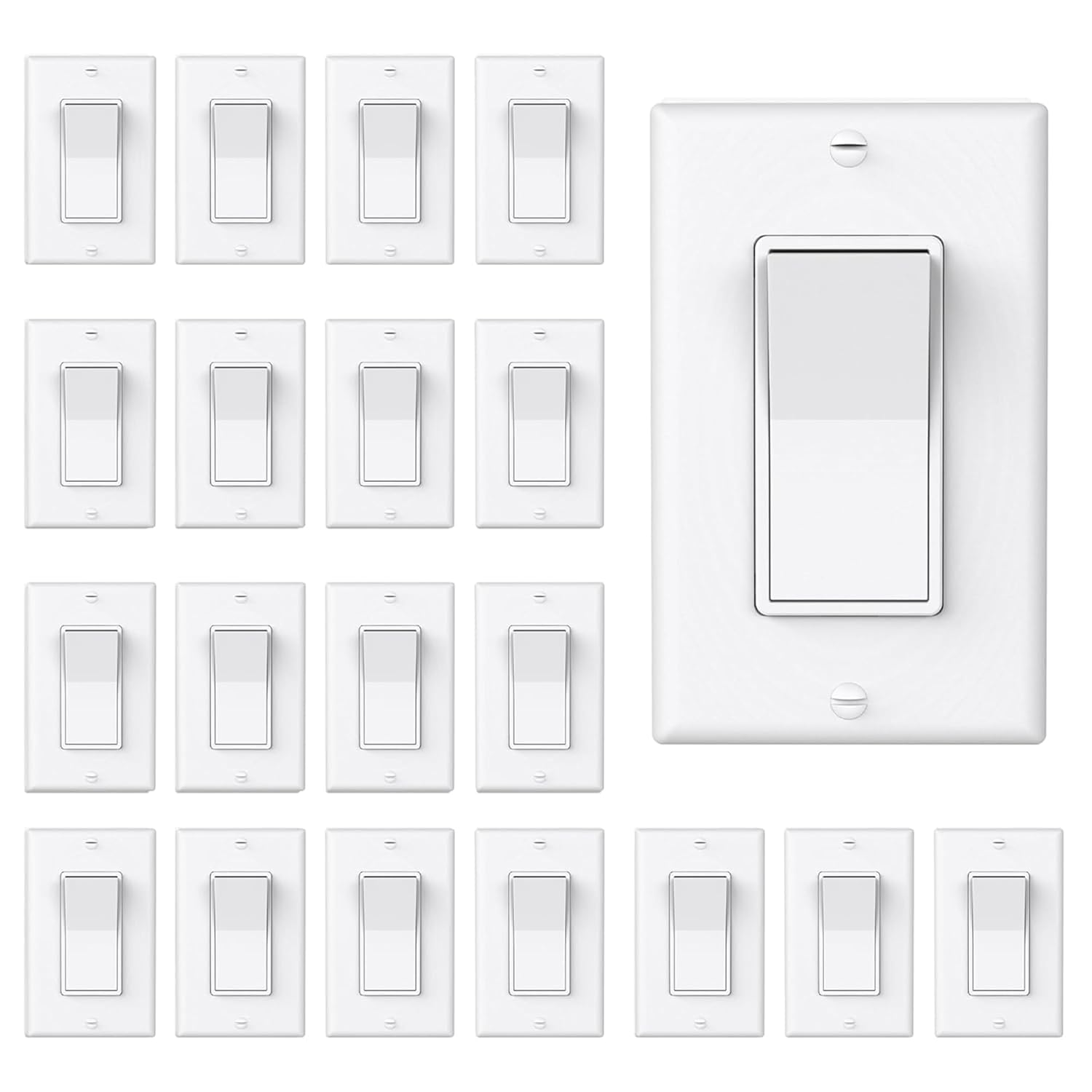 ThunderWay 3-Way Light Switch - 15A Electrical Decorator Switch