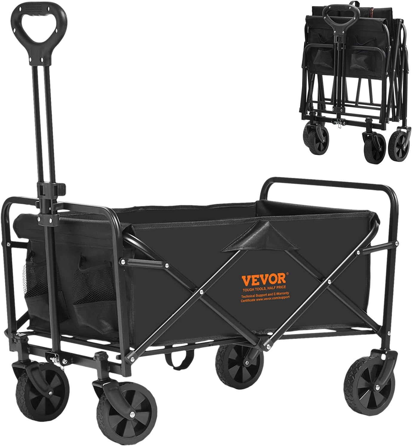 VEVOR Heavy Duty Folding Wagon - 220lbs Capacity