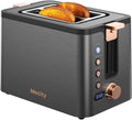 Mecity 2 Slice Toaster Stainless Steel Body - Compact, Even Toasting