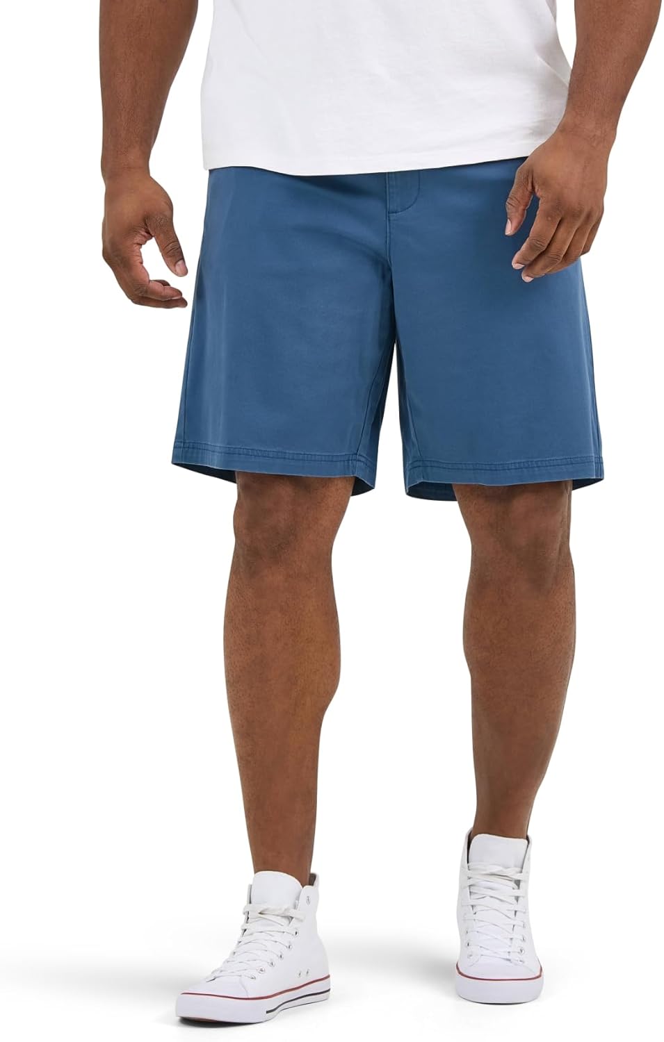 Lee Mens Big & Tall Extreme Motion Flat Front Shorts for Comfort
