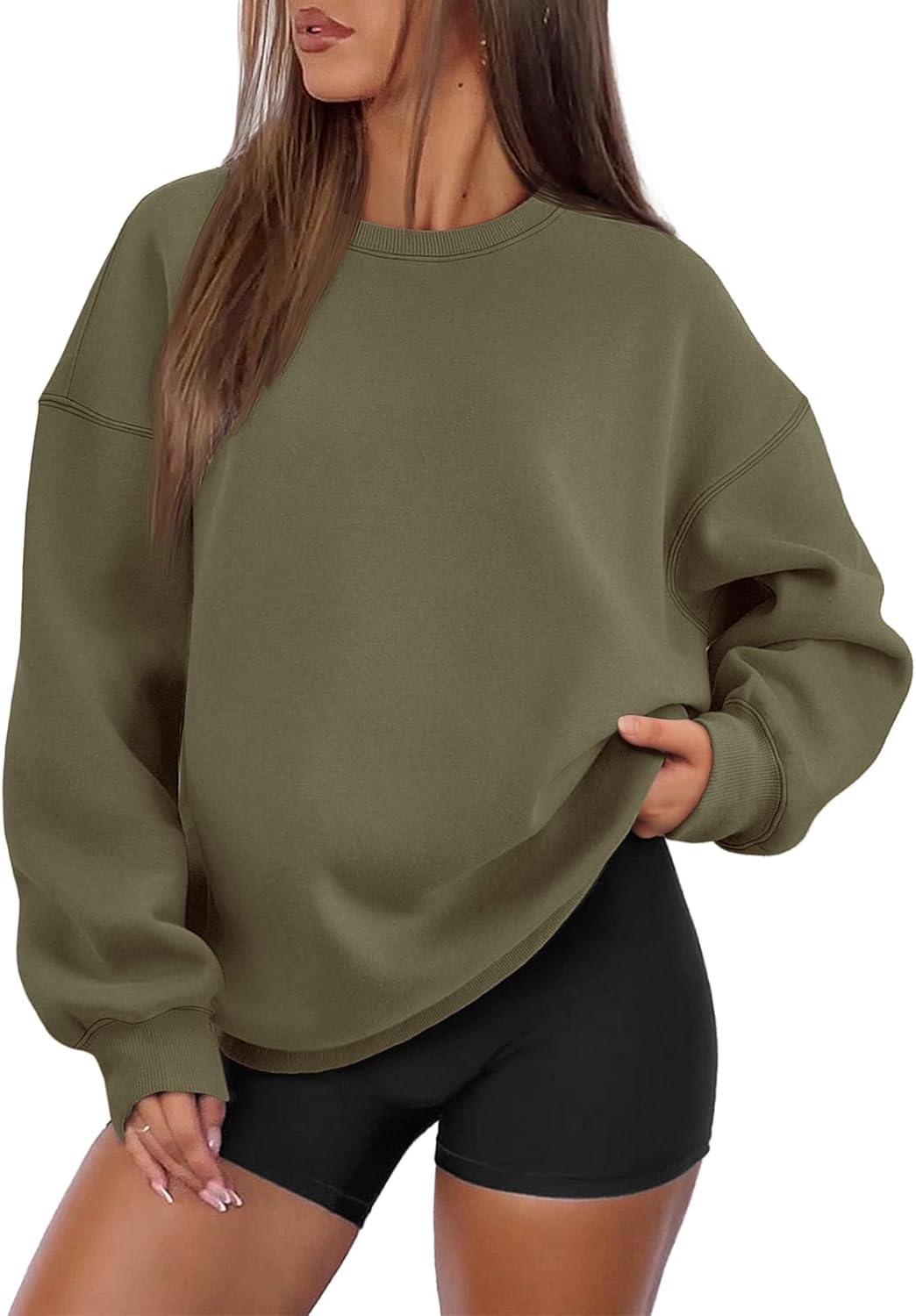ATHMILE Oversized Sweatshirt for Women - Cozy Fall Fashion Top