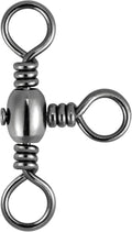 Dr.Fish 30 Pack 3 Way Swivels, 35-175LB - Heavy Duty Rotating Swivels