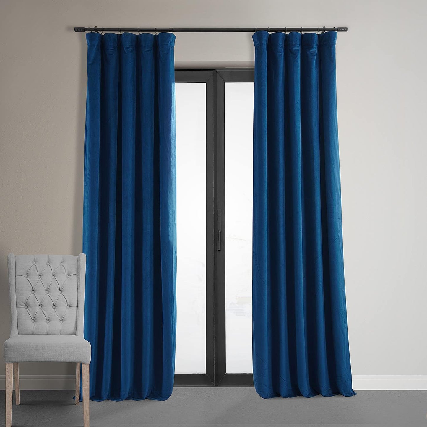 HPD Half Price Drapes Velvet Thermal Blackout Curtains 120 in