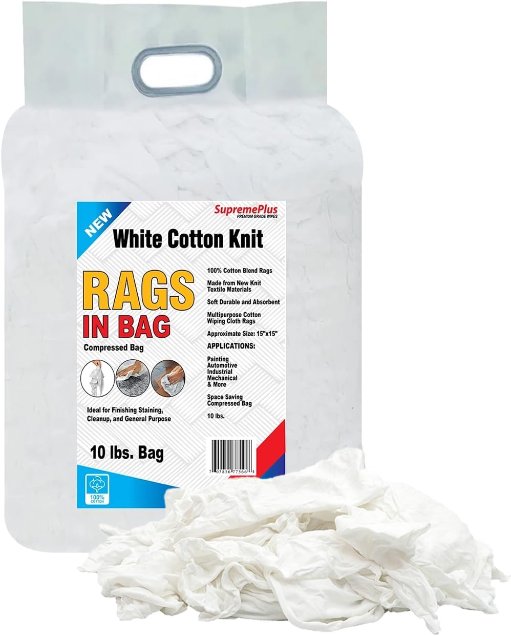 Premium White T-Shirt Cleaning Rags for All Your Needs