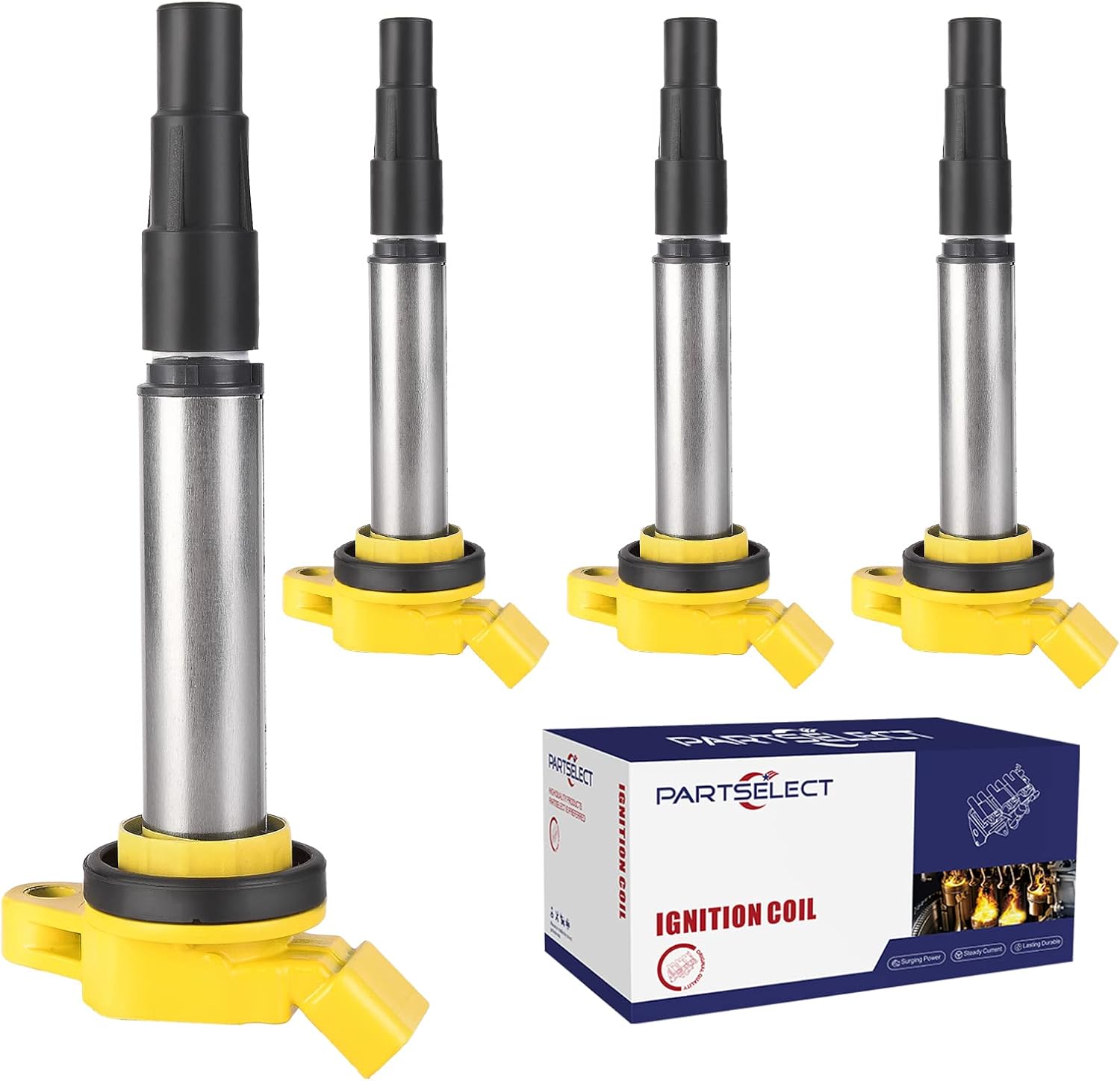 4PCS Ignition Coil Pack Replacement for Toyota and Lexus Models