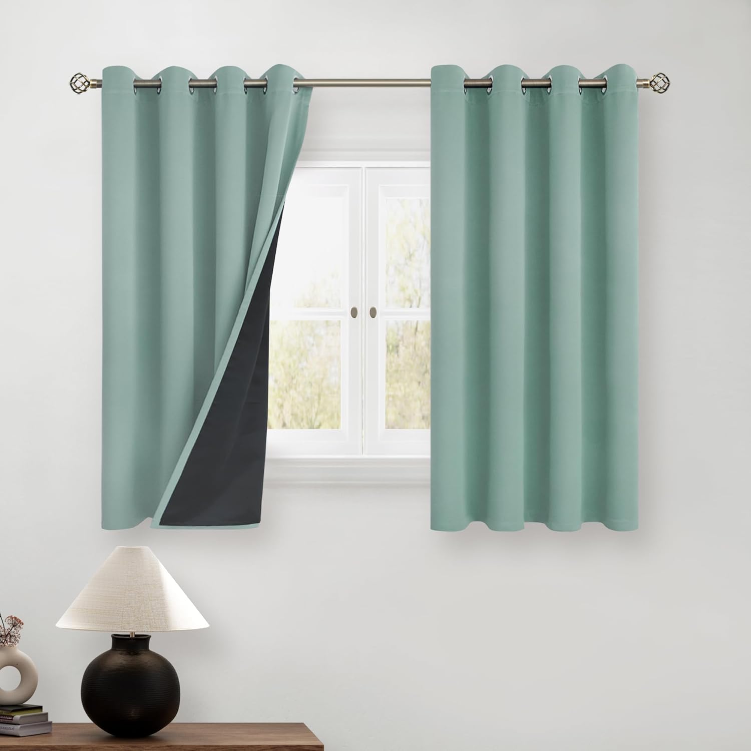 BGment Short Blackout Curtains for Bedroom - Energy Efficient
