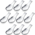 Stainless Steel Spoon Rest Spatula Ladle Holder Set - Durable 6-Pack