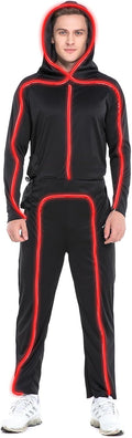 HSCTEK Light-up Adult Stick Figure Costume - Visible, Flexible EL