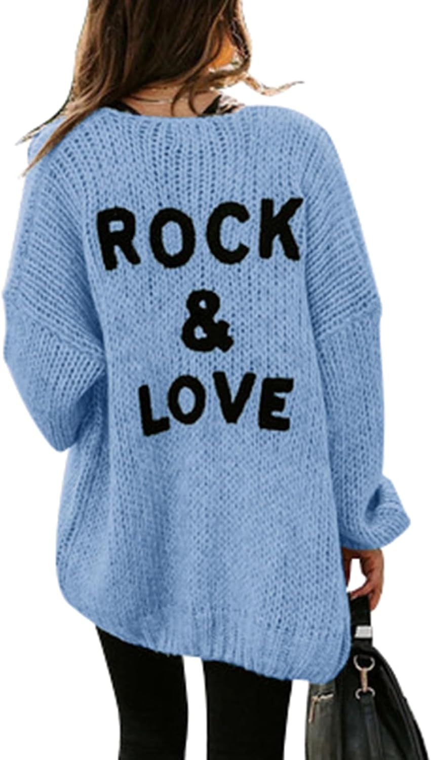 PRETTYGARDEN Women's Long Sleeve Open Front Knit Cardigans