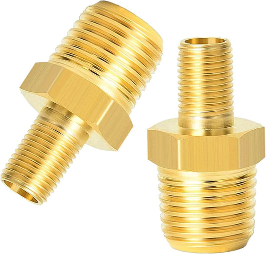 Brass Adapter: Convert NPT to Schrader Valve